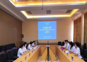 Bệnh viện A Thái Nguyên Nghiệm thu đề tài nghiên cứu khoa học cấp cơ sở năm 2021