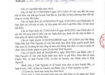 Thông báo mời chào hàng gói thầu: Mua sắm tủ lạnh Funiki 90L, tủ lanh Funiki 130L, tủ bảo ôn Sanaky cho Bệnh viện A