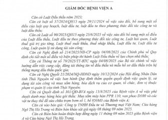 Quyết định về việc phê duyệt kết quả lựa chọn nhà thầu gói thầu:  Mua sắm máy hàn PPR 110, van phao D100 và các vật tư thay thế để sửa chữa trạm bơm số 1, bể 850M3