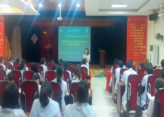 Tập huấn” Hướng dẫn tiêm chủng vắcxin phòng COVID- 19” ” Hướng dẫn phòng, chẩn đoán và xử trí phản vệ” tại Bệnh viện A Thái Nguyên.