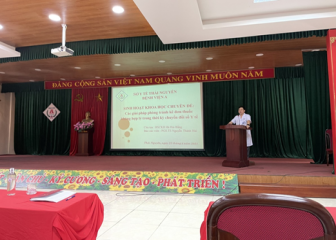 Hội thảo khoa học ”Các giải pháp phòng tránh kê đơn thuốc không hợp lý trong thời kỳ chuyển đổi số Y tế” tại Bệnh viện A Thái Nguyên.