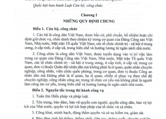Luật Cán bộ, công chức (sửa đổi) (Luật số 80/2025/QH15, có hiệu lực thi hành từ ngày 01 tháng 7 năm 2025)