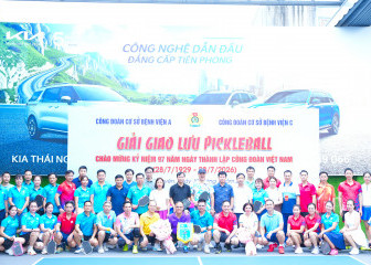 Sôi nổi giải pickleball chào mừng 97 năm ngày thành lập Công đoàn Việt Nam