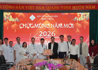 Đảng ủy, HĐND, UBND phường Quyết Thắng thăm, động viên lực lượng trực Tết tại Bệnh viện A