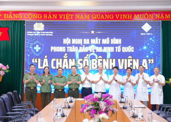 Bệnh viện A, Thái Nguyên ra mắt mô hình “lá chắn số” và ký kế hoạch phối hợp với Công an tỉnh Thái Nguyên