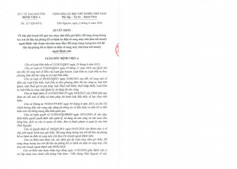 Quyết định về việc phê duyệt kết quả lựa chọn nhà thầu gói thầu: Bổ sung dung Lượng lưu trữ dữ liệu dự phòng hồ sơ bệnh án điện tử sang máy chủ ngoài Bệnh viện