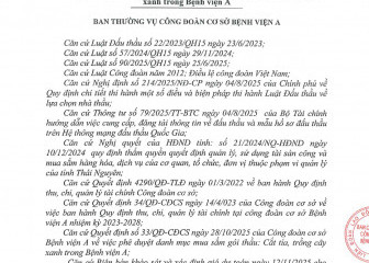 Quyết định về việc phê duyệt kết quả lựa chọn nhà thầu gói thầu: Cắt tỉa, trồng cây xanh trong Bệnh viện A