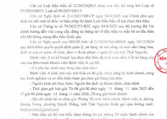 Thông báo mời chào giá gói thầu: Cắt tỉa hàng cây cau vua phía trước khuôn viên Bệnh viện A