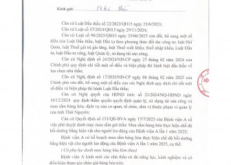 Thông báo mời chào hàng gói thầu: Mua sắm hàng hóa thực hiện chế độ bồi dưỡng bằng hiện vật cho người lao động của Bệnh viện A lần 1 năm 2025