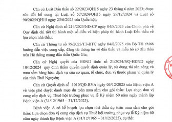 Thông báo mời chào giá gói thầu: Lựa chọn đơn vị cung cấp dịch vụ thuê hội trường phục vụ lễ kỷ niệm 60 năm thành lập Bệnh viện A
