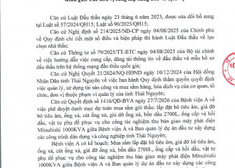 Thông báo mời chào giá gói thầu: Lắp đặt bô tiêu âm, giá đỡ bô tiêu âm, ống xả, cút ống xả, giá đỡ ống xả, bồn dầu 2700L phục vụ cho công tác nghiệm thu bàn giao máy phát điện