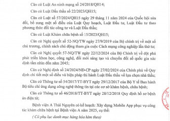 Thông báo mời chào hàng gói thầu: Xây dựng Mobile App phục vụ công tác khám chữa bệnh tại Bệnh viện A Năm 2025