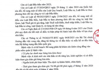 Thông báo mời chào hàng : Bổ sung phân hệ khám sức khỏe cộng đồng vào phần mềm quản lý bệnh viện