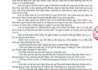 Thông báo mời chào hàng gói thầu: In biểu mẫu y tế, giấy tờ phục vụ chuyên môn cho Bệnh viện A