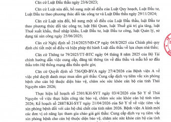 Thông báo mới chào giá gói thầu: Cung cấp dịch vụ tiêm vắc xin phòng bệnh cho cán bộ diện bảo vệ, chăm sóc sức khỏe cán bộ của tỉnh Thái Nguyên năm 2026