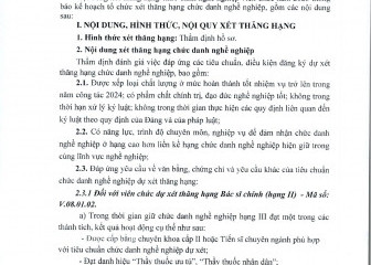 Thông báo kế hoạch xét thăng hạng chức danh nghề nghiệp viên chức năm 2025