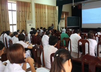 Bệnh viện A Thái Nguyên tổ chức khóa đào tạo liên tục cập nhật về cấp cứu sốc phản vệ và sử dụng thuốc kháng sinh trong bệnh viện