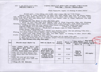 Thông báo mời chào giá gói thầu: Sửa chữa máy theo dõi sản khoa BT 350 L của Bệnh viện A