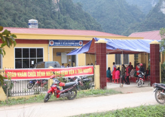 Bệnh viện tổ chức chương trình KCB nhân đạo và tặng quà cho các gia đình chính sách tại xã Phương Giao, huyện Võ Nhai