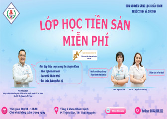 Lớp học tiền sản miễn phí tại Bệnh viện A Thái Nguyên