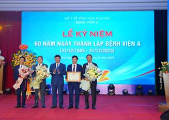 Bệnh viện A tổ chức lễ kỷ niệm 60 năm ngày thành lập (31/12/1965 – 31/12/2025)
