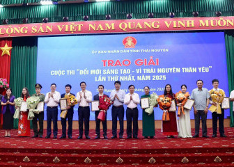 Bệnh viện A Tham dự Hội nghị trao giải Cuộc thi “Đổi mới sáng tạo – Vì Thái Nguyên thân yêu” lần thứ nhất năm 2025