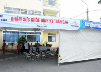 Bệnh viện A phối hợp tổ chức khám sức khỏe định kỳ, khám sàng lọc miễn phí cho người dân xã Đại Phúc