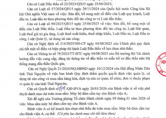 Thông báo mời chào giá gói thầu: Mua sắm bộ đàm cầm tay cho Bệnh viện A